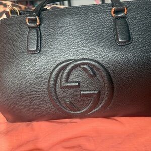 Gucci Black Leather Bag